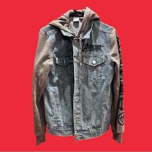 Marvel Avengers Infinity War Denim Hoodie Jacket S
